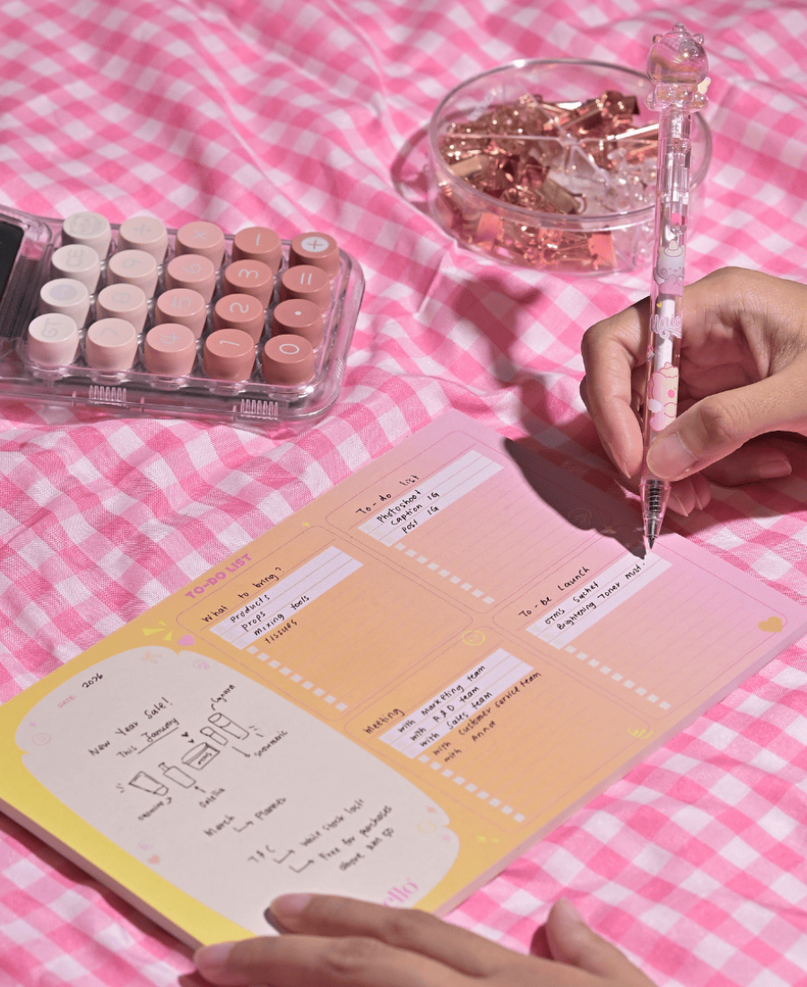 Yello Skincare 2026 Notepad To-Do List